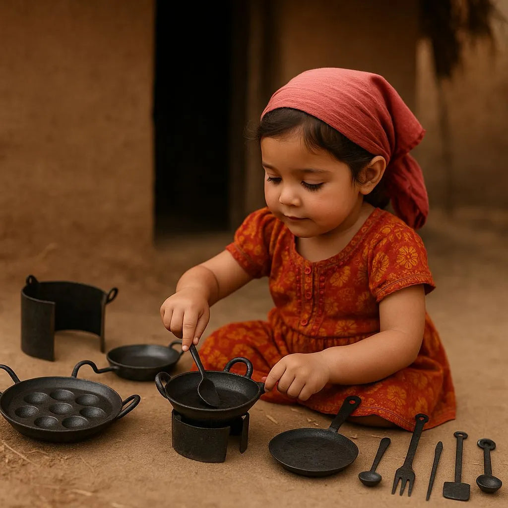 Miniature Iron Kitchen Set