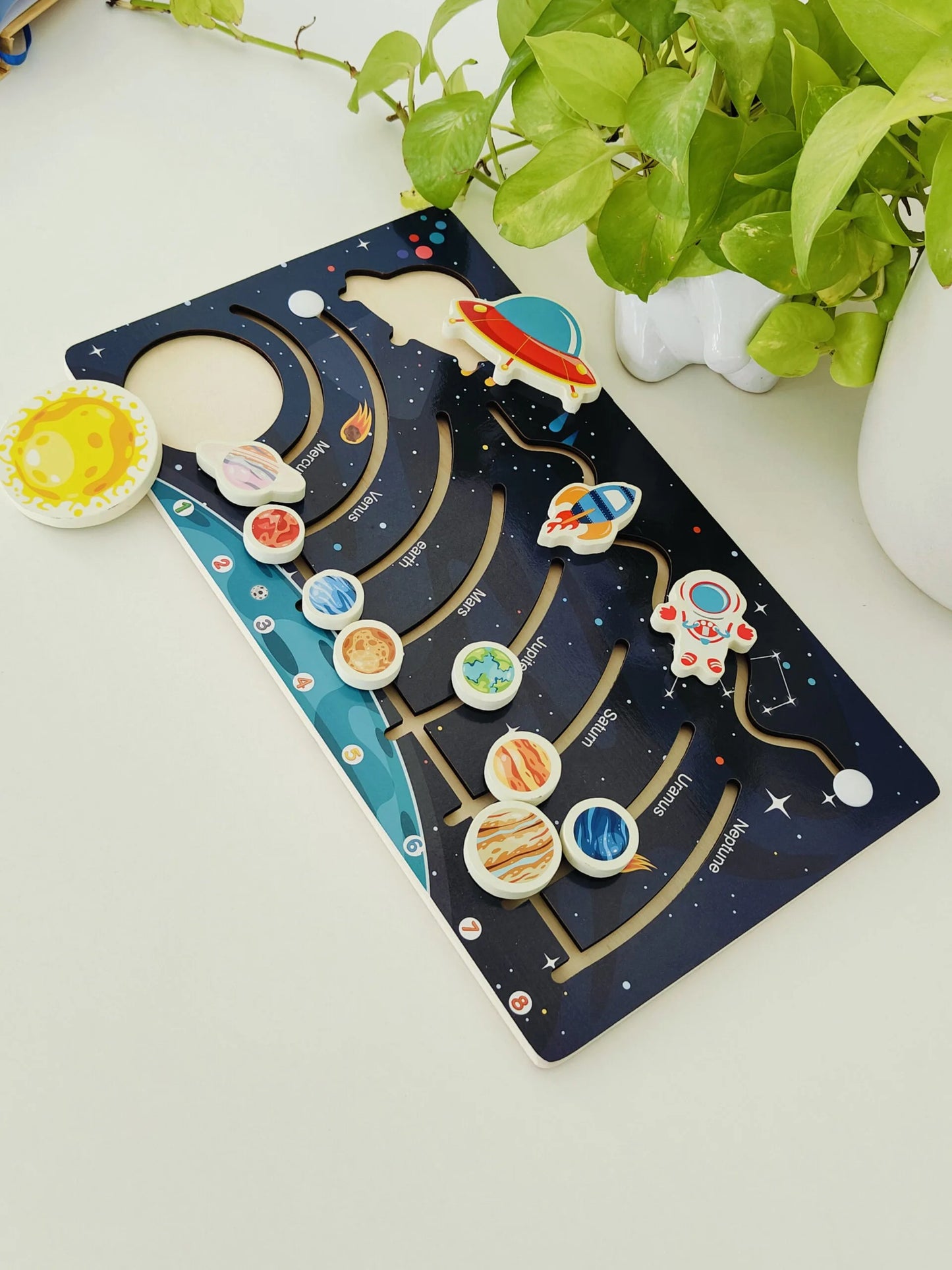 Solar maze board