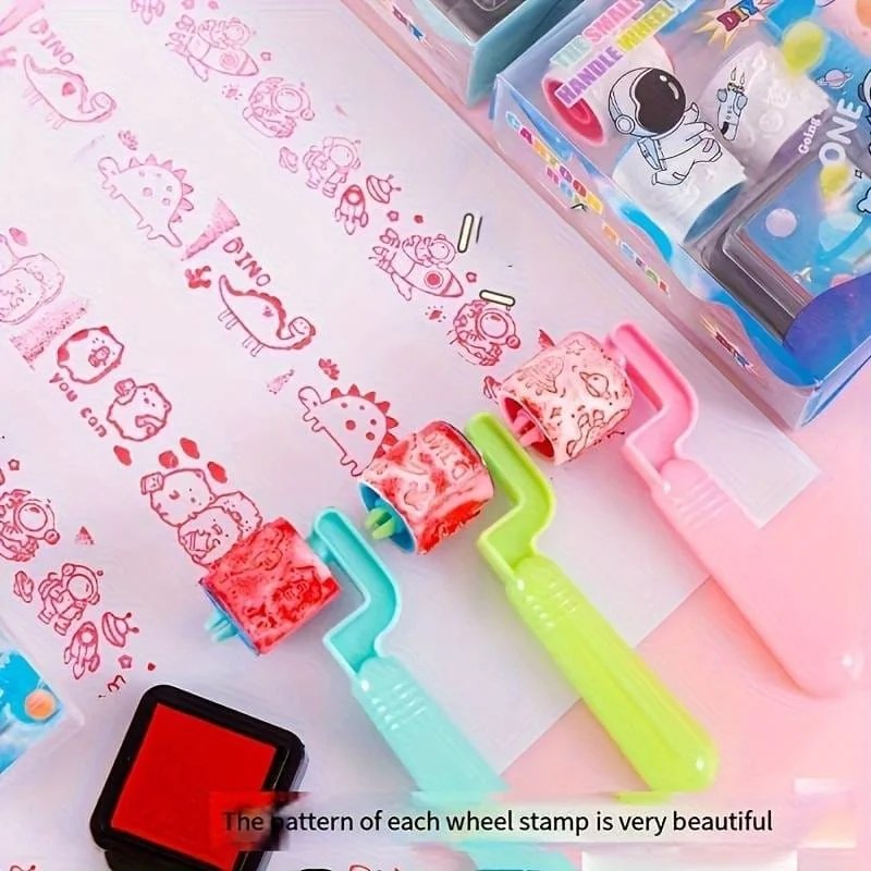 Rolling stamp pad