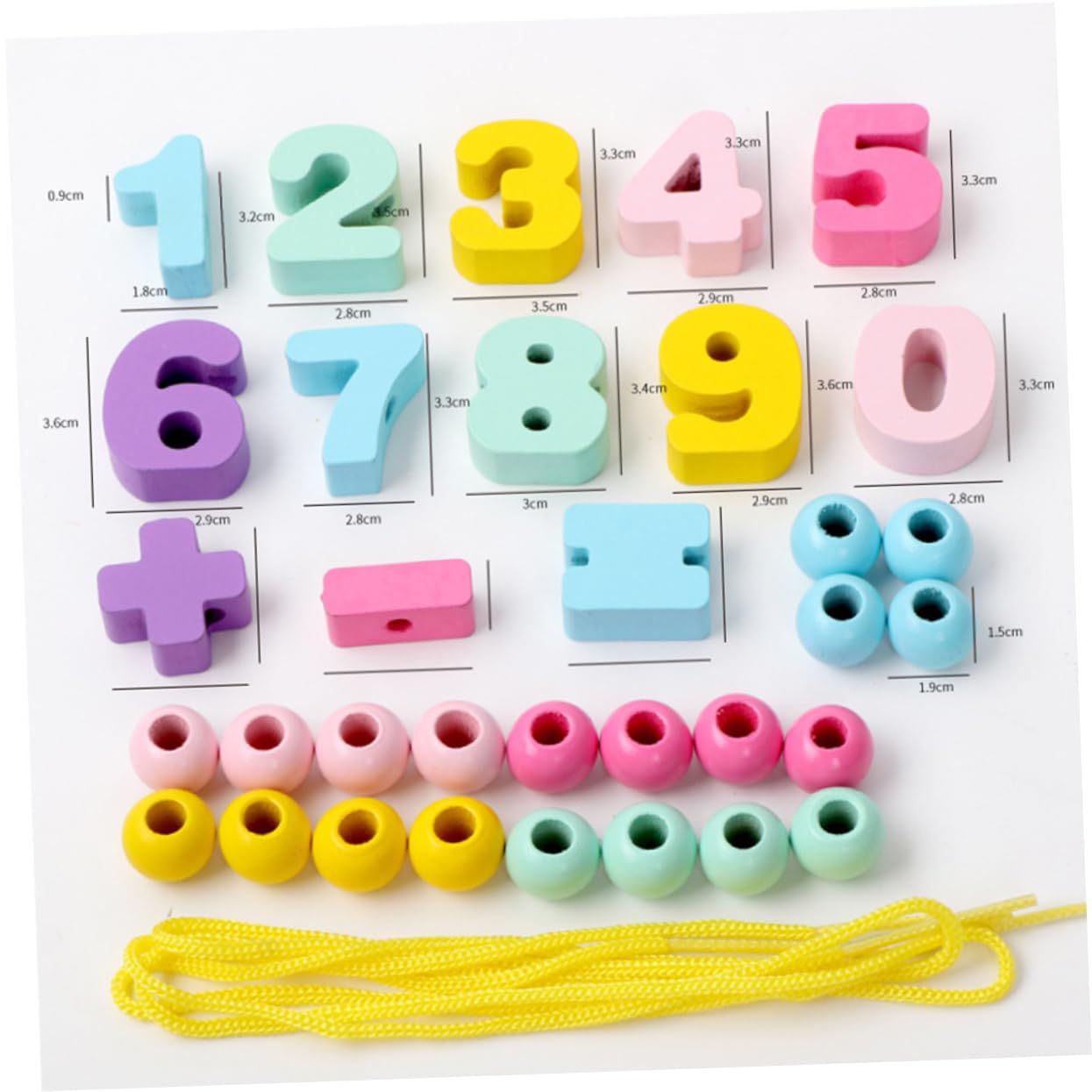 Wooden Lacing Beads