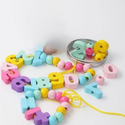 Wooden Lacing Beads