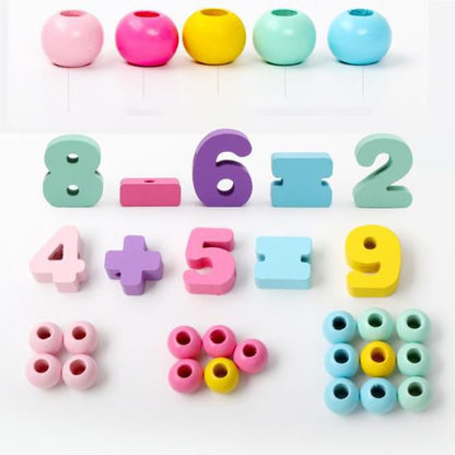 Wooden Lacing Beads