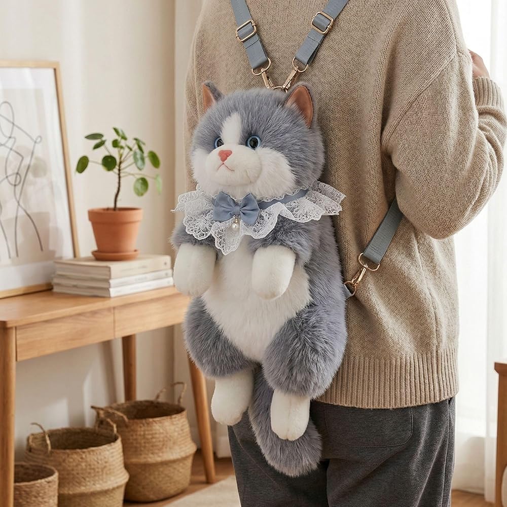 cat Plush Backpack