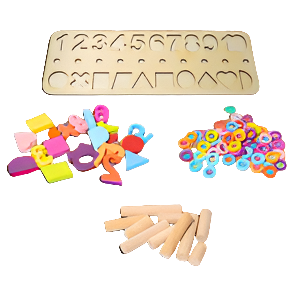 3 in 1 Montessori  puzzle board