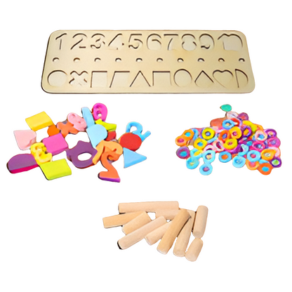 3 in 1 Montessori  puzzle board
