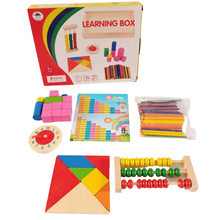 Multipurpose  Abacus  shapes  clock  learning box