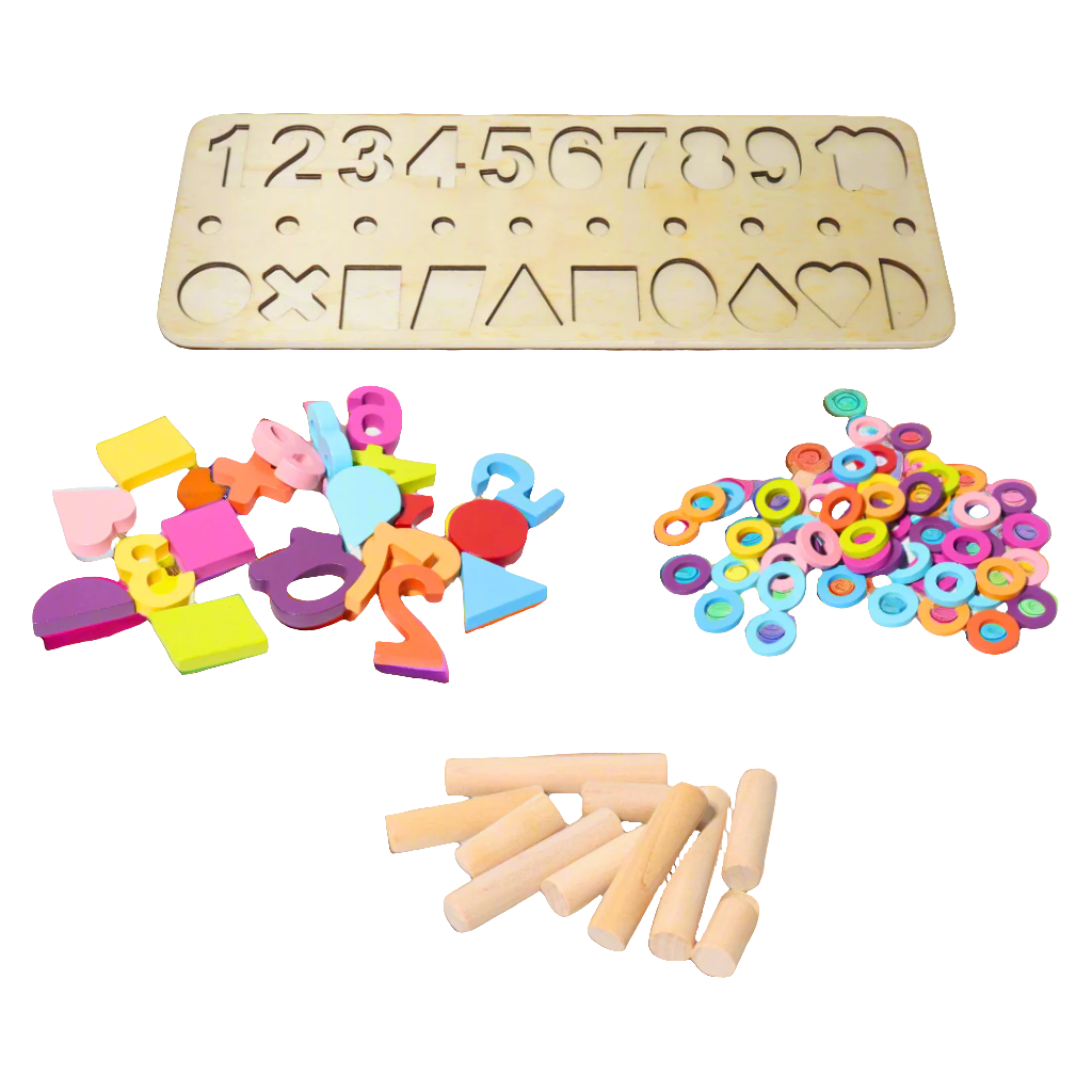 3 in 1 Montessori  puzzle board