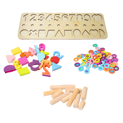3 in 1 Montessori  puzzle board