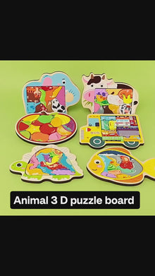3D Animal tetris /puzzle board