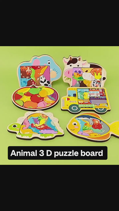 3D Animal tetris /puzzle board
