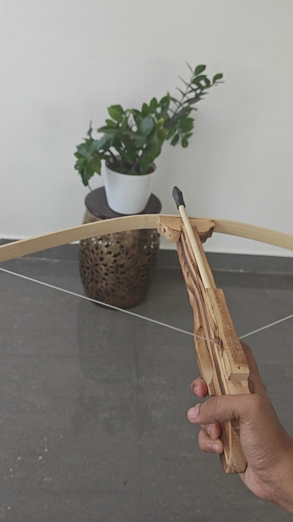 wooden Bow arrow gun