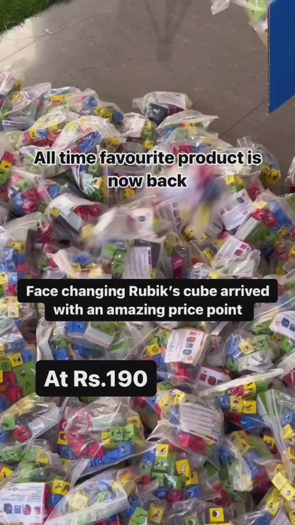 Face changing rubik’s cube [with pouch ]