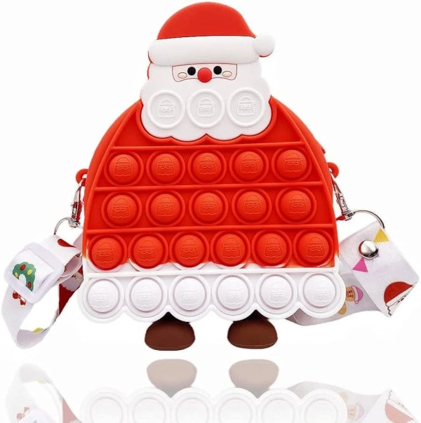 Santa pop it sling bag with accessories