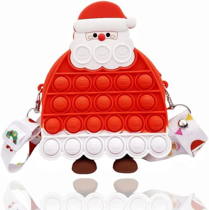 Santa pop it sling bag with accessories