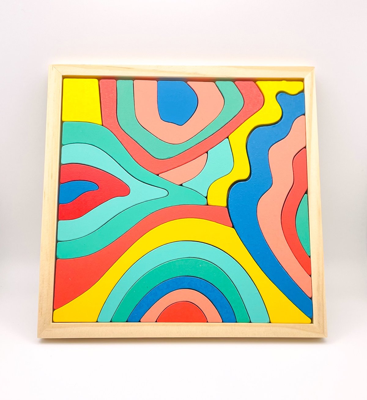 Colorful rainbow stacking toy