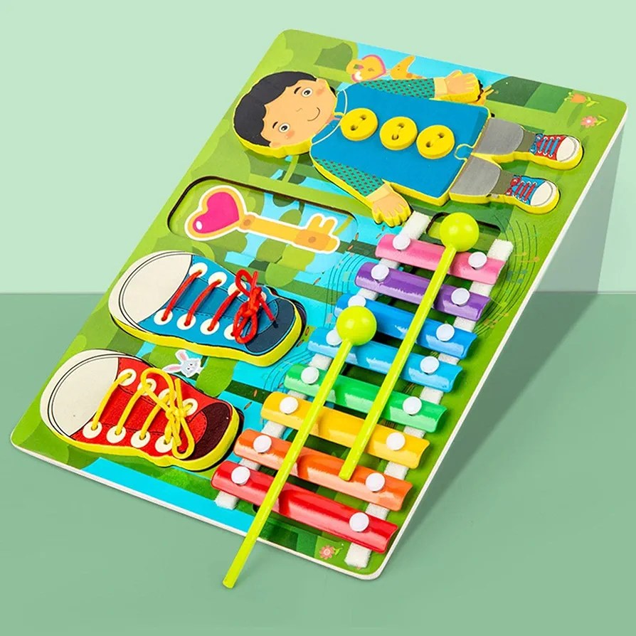 Montessori threading board