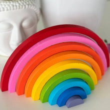Rainbow Building Blocks with board