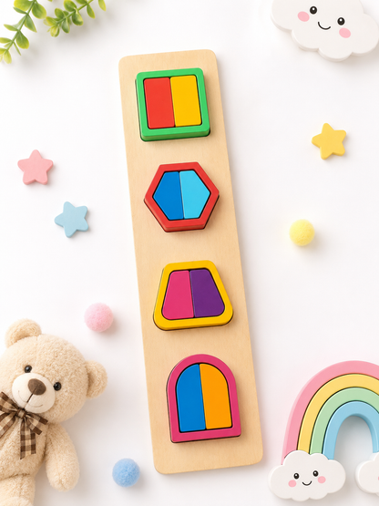 Wooden Shape Puzzle Board