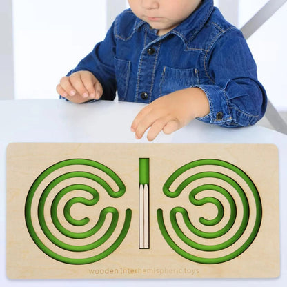Left and Right Brain maze board