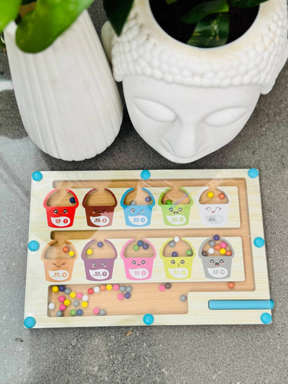 MAGNETIC BEAD COUNTING MAZE