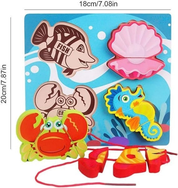 Lacing jigsaw puzzles