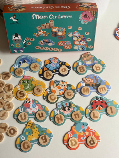 Matching car Letters