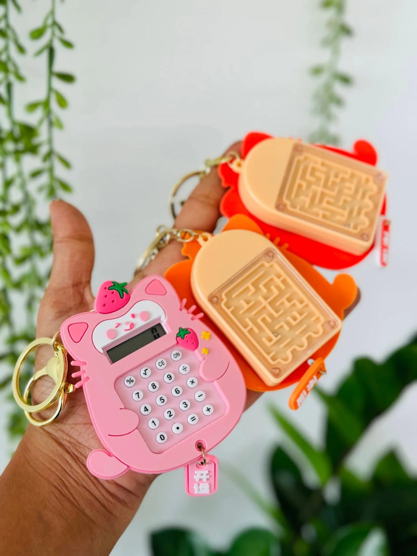 Calculator and Maze Keychain