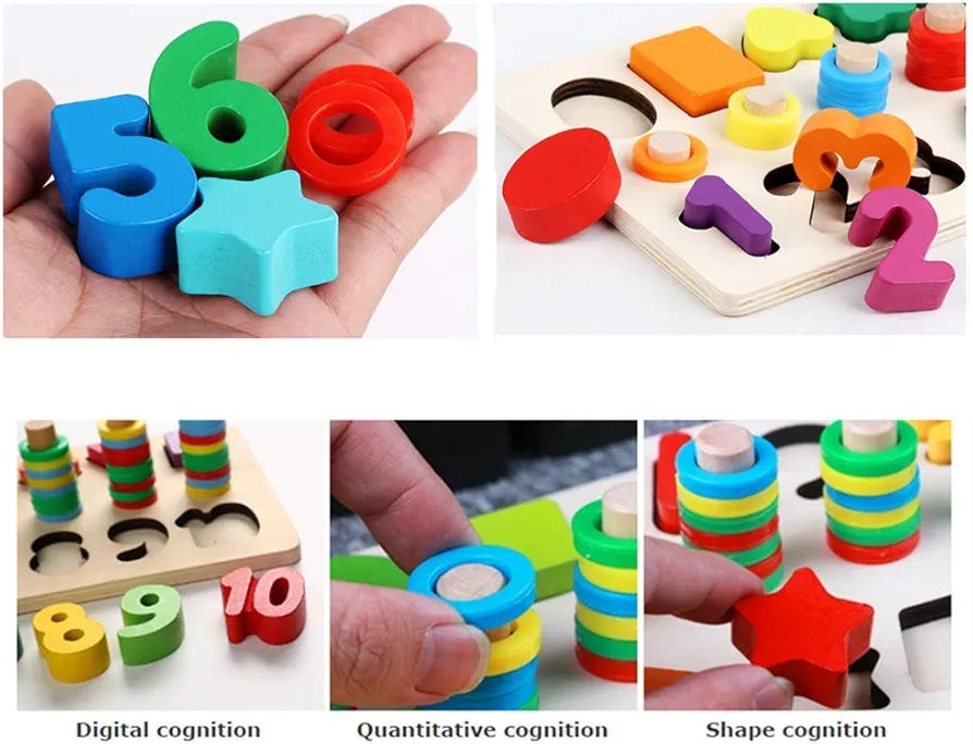 3 in 1 Montessori  puzzle board