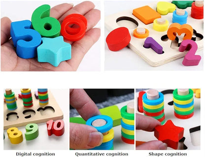 3 in 1 Montessori  puzzle board