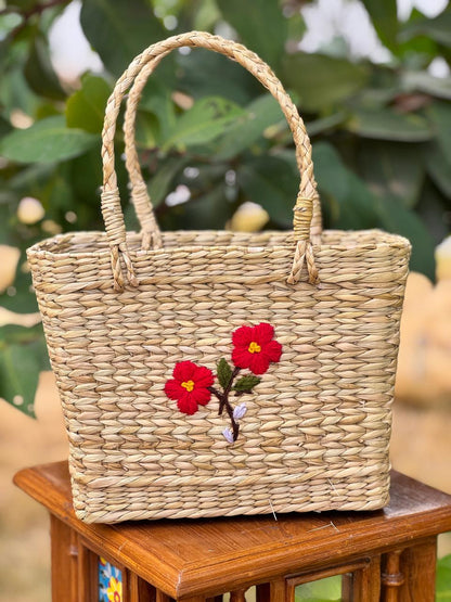 Kauna Hand-Tied  Basket (with Hand Embroidery )