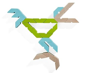 Three dimensional wooden blocks