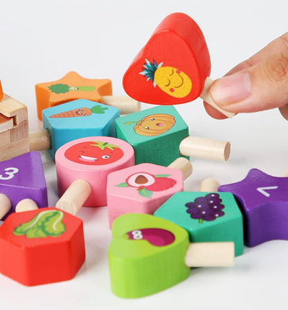 Premium Fruit and vegetable puzzle board