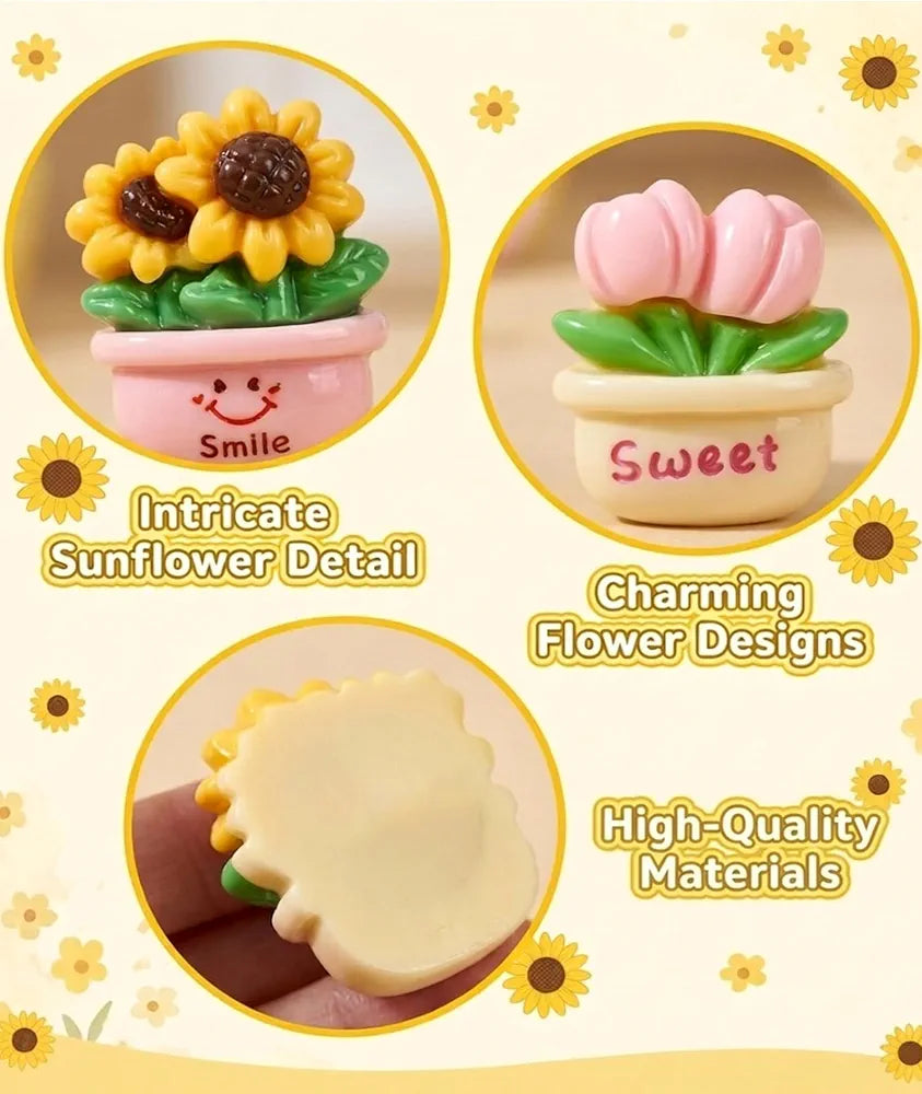 🌸 Mini Plant Fridge Magnets