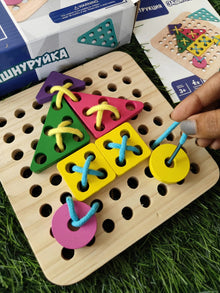 wooden lacing and patterns