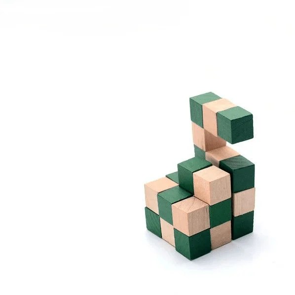 Snake cube / wooden dragon cube