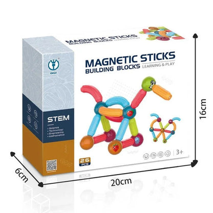 magnetic sticks and building blocks