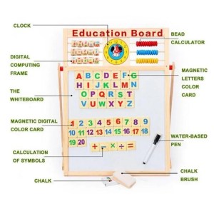 DOUBLE SIDED WOODEN WRITING BOARD