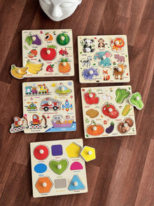 Wooden Mini pegboard with base image