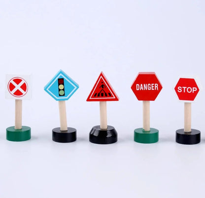 WOODEN TRAFFIC SIGNS