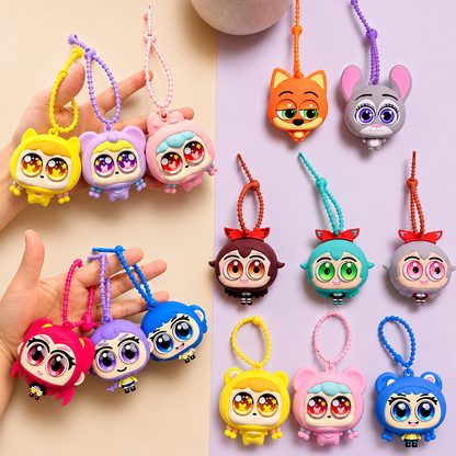 Eye pop up keychain