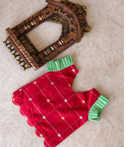 Ethnic wear (red bow)