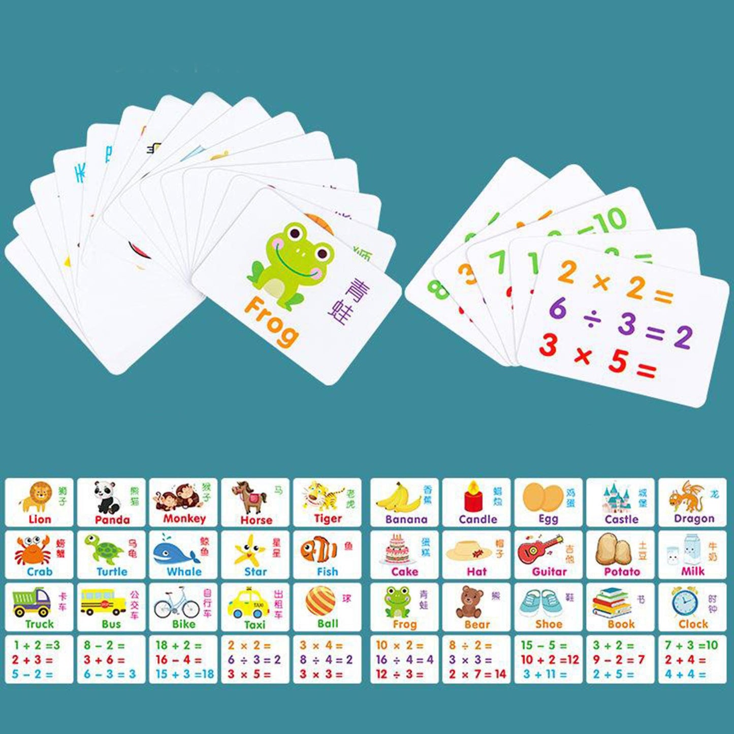Alphanumeric teaching aids
