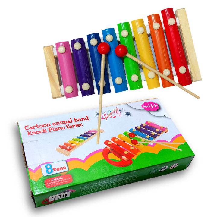 Cartoon animal hand  knock piano series
