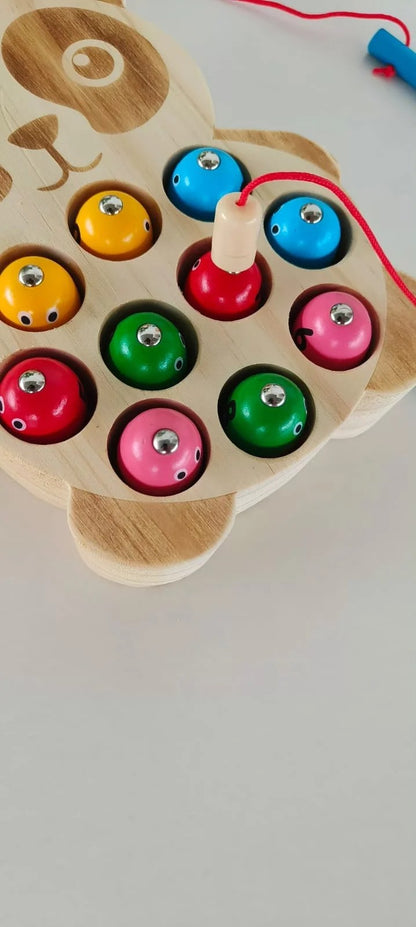 Wooden Panda fishing game
