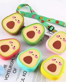 Avacado mini silicon sling bag
