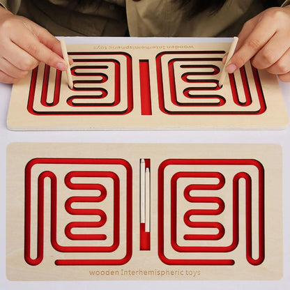 Left and Right Brain maze board