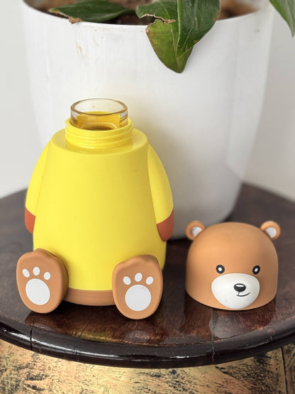 3D Teddy Glass Bottle
