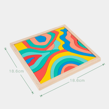 Colorful rainbow stacking toy