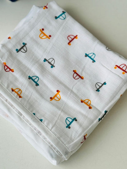 Muslin hooded towel