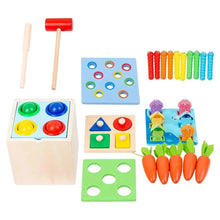 5 in 1 montessori wooden toy